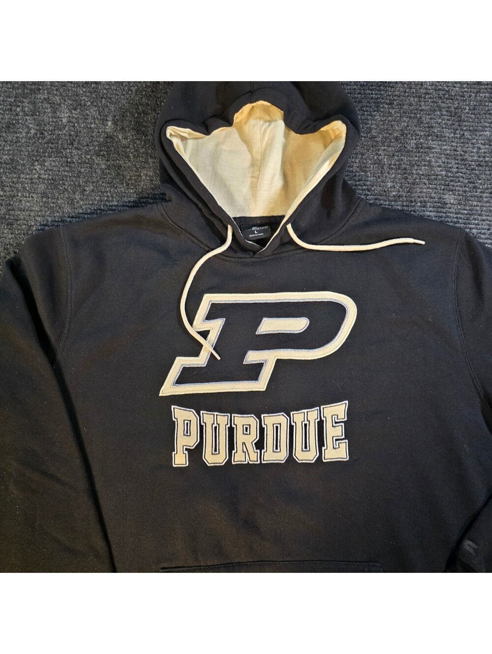Colosseum Men's Purdue Hoodie Sweatshirt Black Large